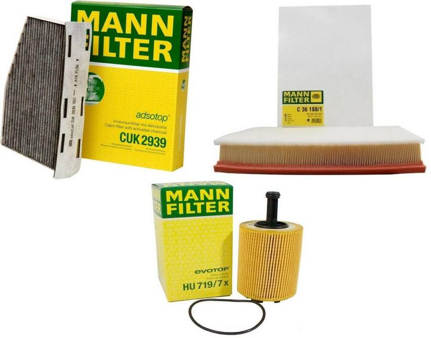 Audi VW Filter Service Kit 1K1819653B - MANN-FILTER 1647929KIT